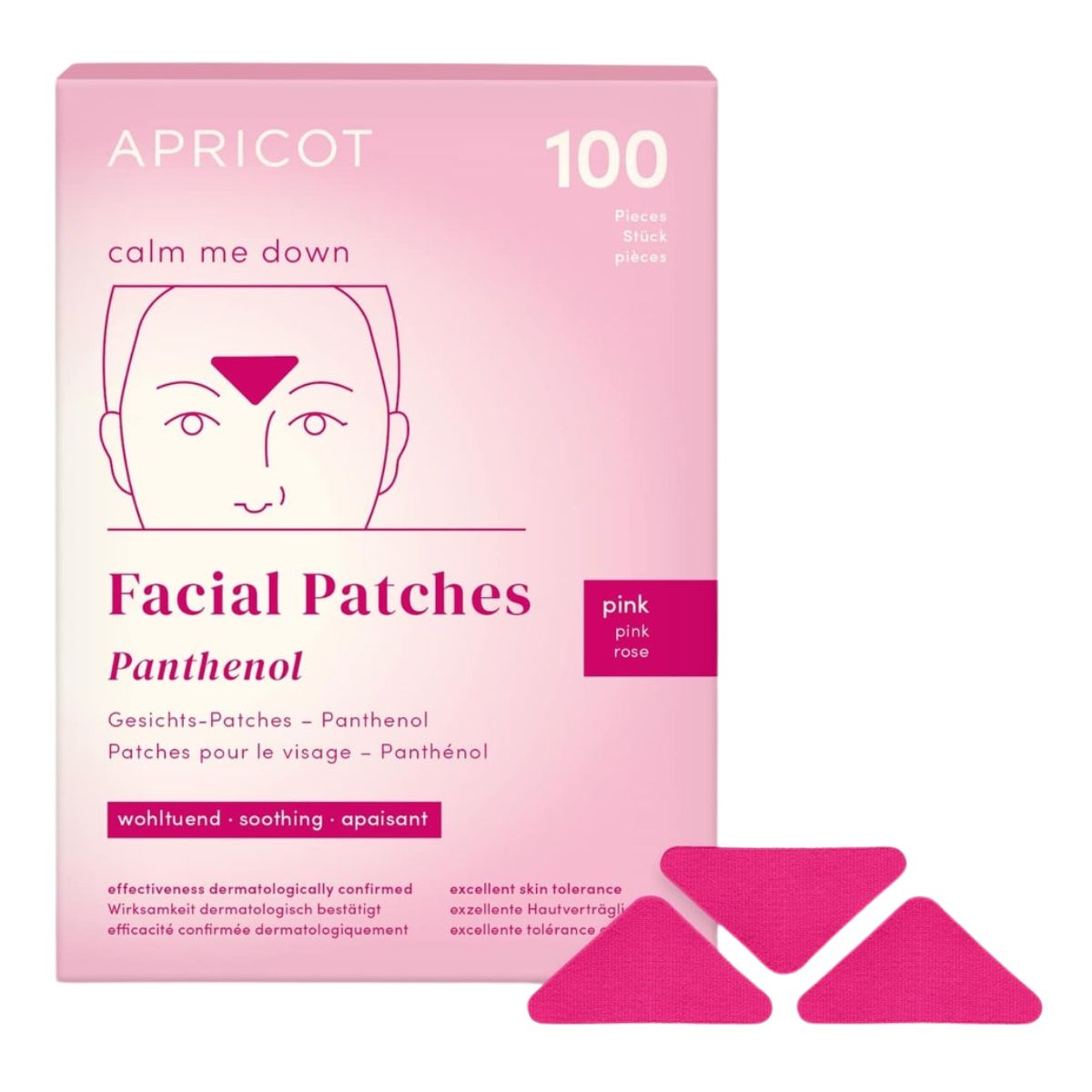 Apricot Gesichtspatches mit Panthenol 100 Stück