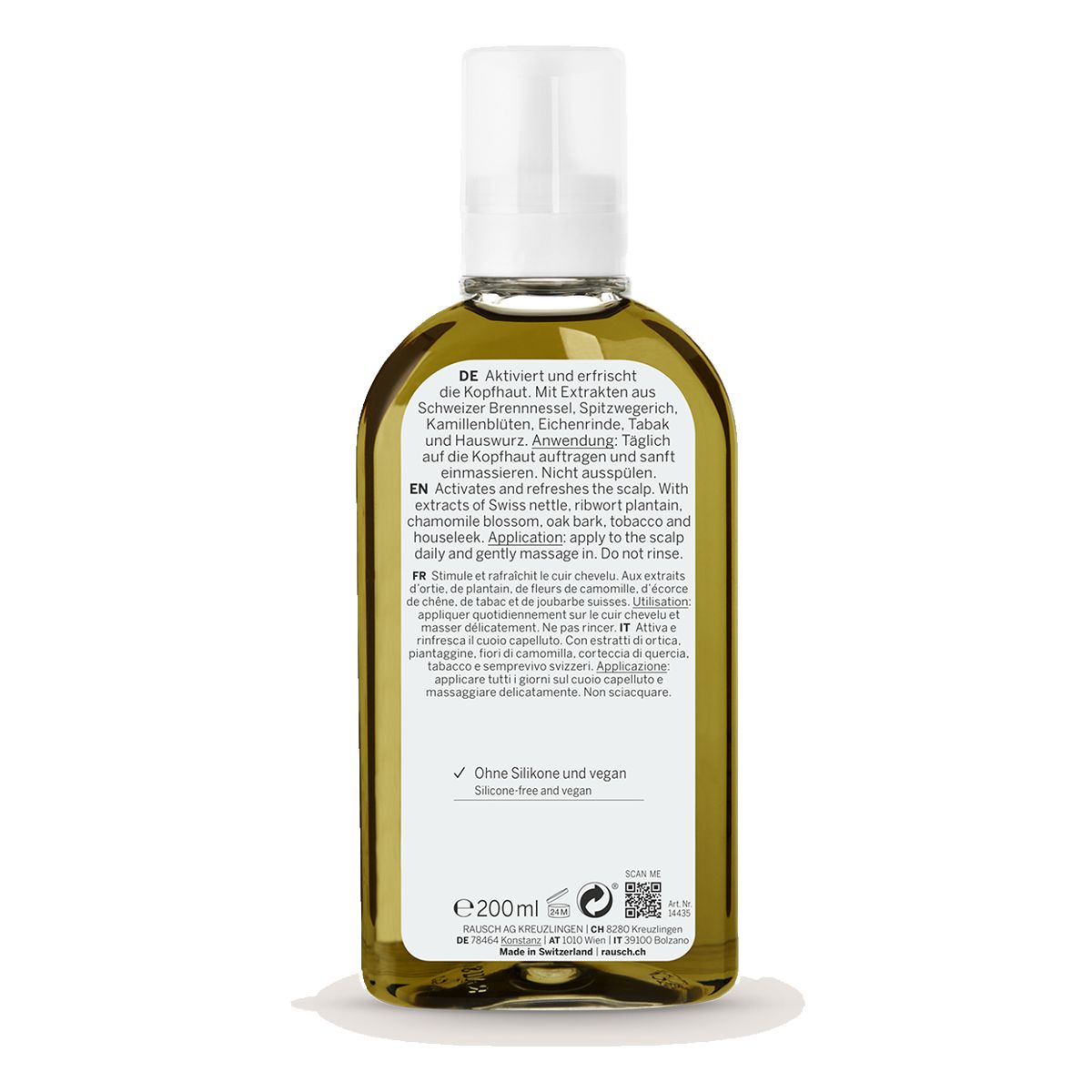 Rausch Schweizer Kräuter Kopfhaut-Tonic 200 ml Rausch Schweizer Kräuter Kopfhaut-Tonic 200 ml