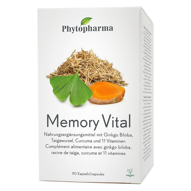 Phytopharma Memory Vital Kapseln 90 Stück Phytopharma Memory Vital Kapseln 90 Stück