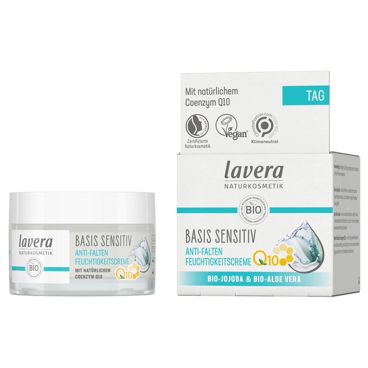 Lavera Anti-Falten Feuchtigkeitscreme Q10 basis sensitiv 50 ml
