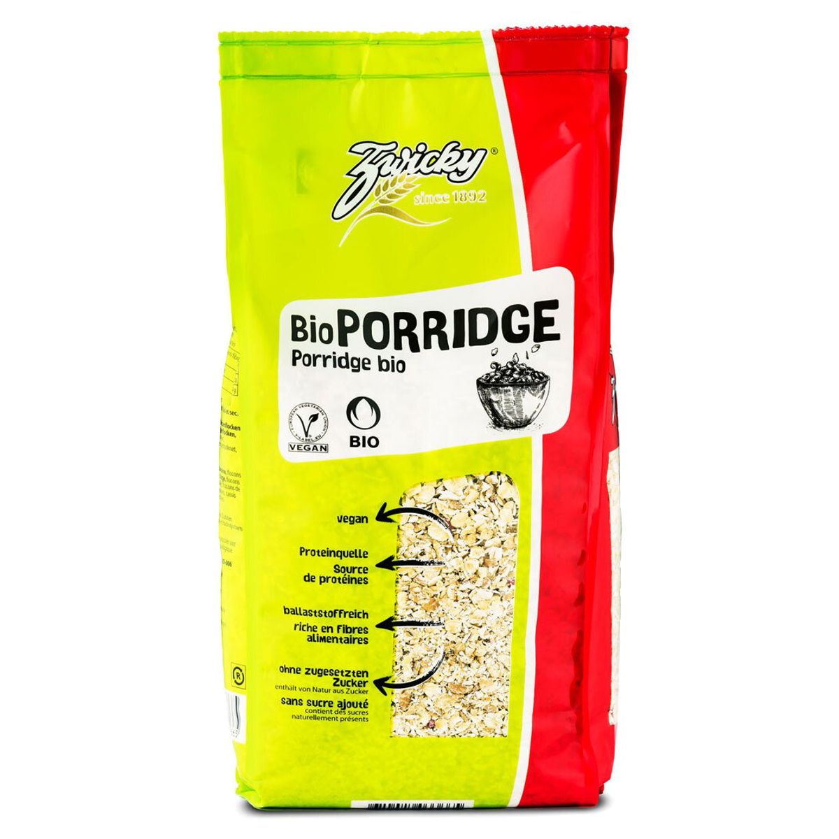 Zwicky Bio Porridge Knospe Beutel 500 g Zwicky Bio Porridge Knospe Beutel 500 g
