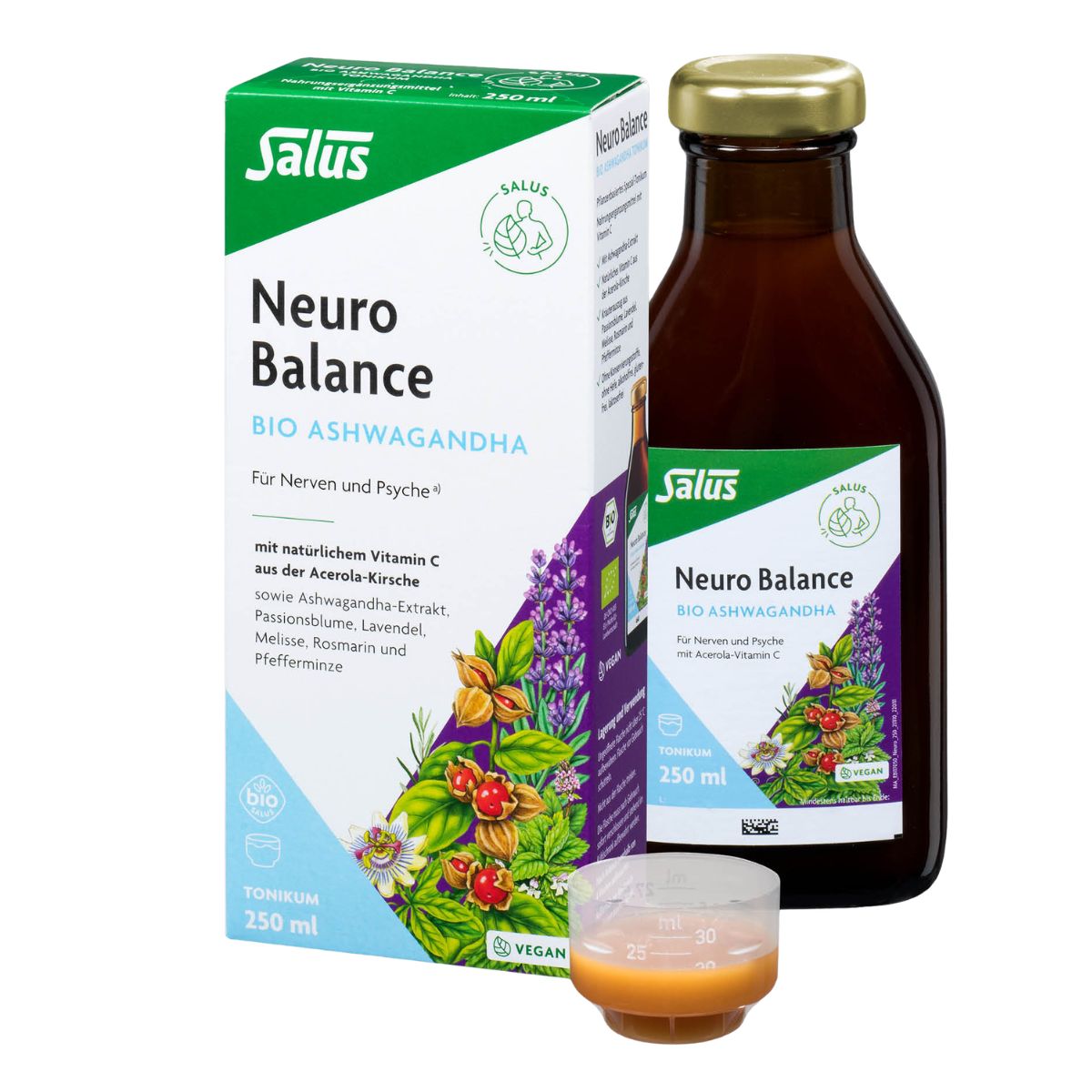 Salus Neuro Balance tonique à l'ashwagandha 250 ml