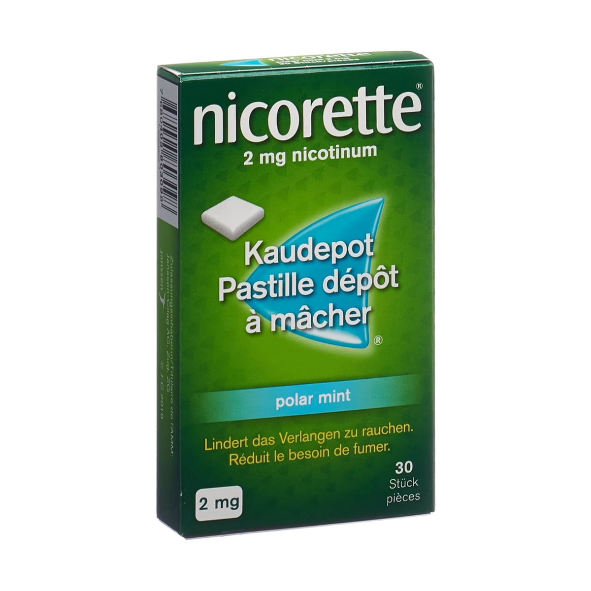 Nicorette Polar Mint Kaudepots 2 mg 30 Stück Nicorette Polar Mint Kaudepots 2 mg 30 Stück