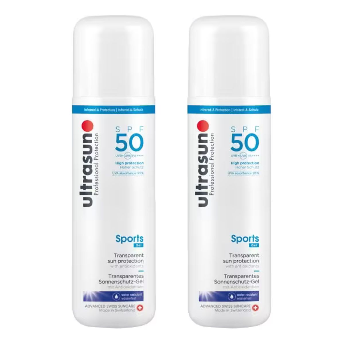 Ultrasun Sports Gel SPF 50 2x 200 ml