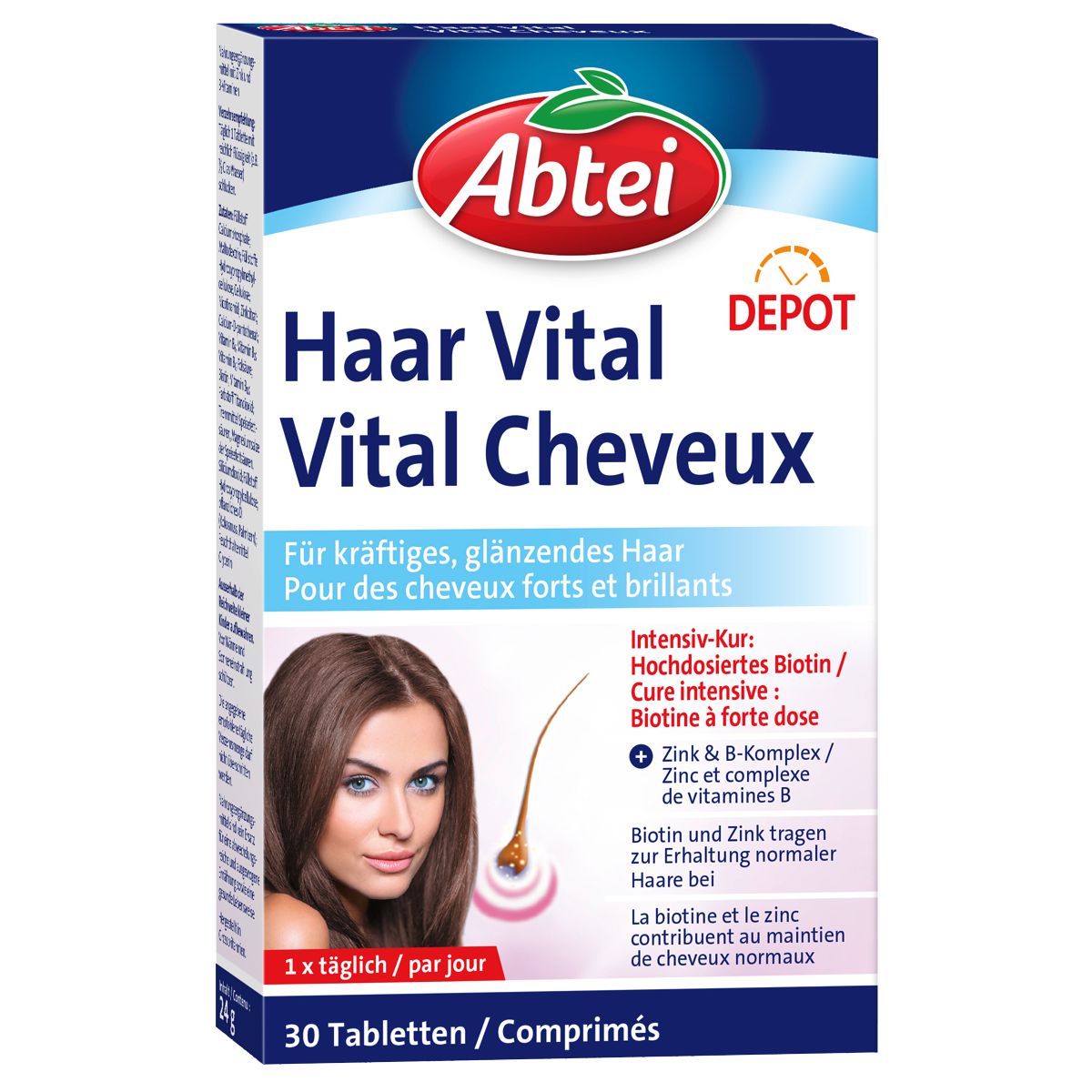 Abtei Haar Vital Depot Tabletten 30 Stück Abtei Haar Vital Depot Tabletten 30 Stück