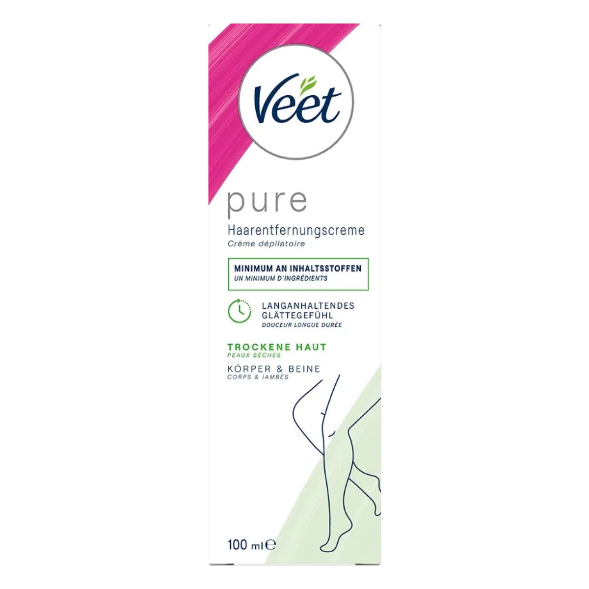 Veet Haarentfernungs-Creme für trockene Haut 100 ml