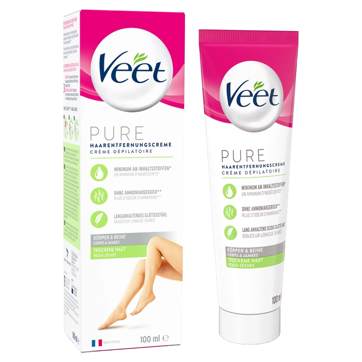 Veet Haarentfernungs-Creme für trockene Haut 100 ml Veet Haarentfernungs-Creme für trockene Haut 100 ml