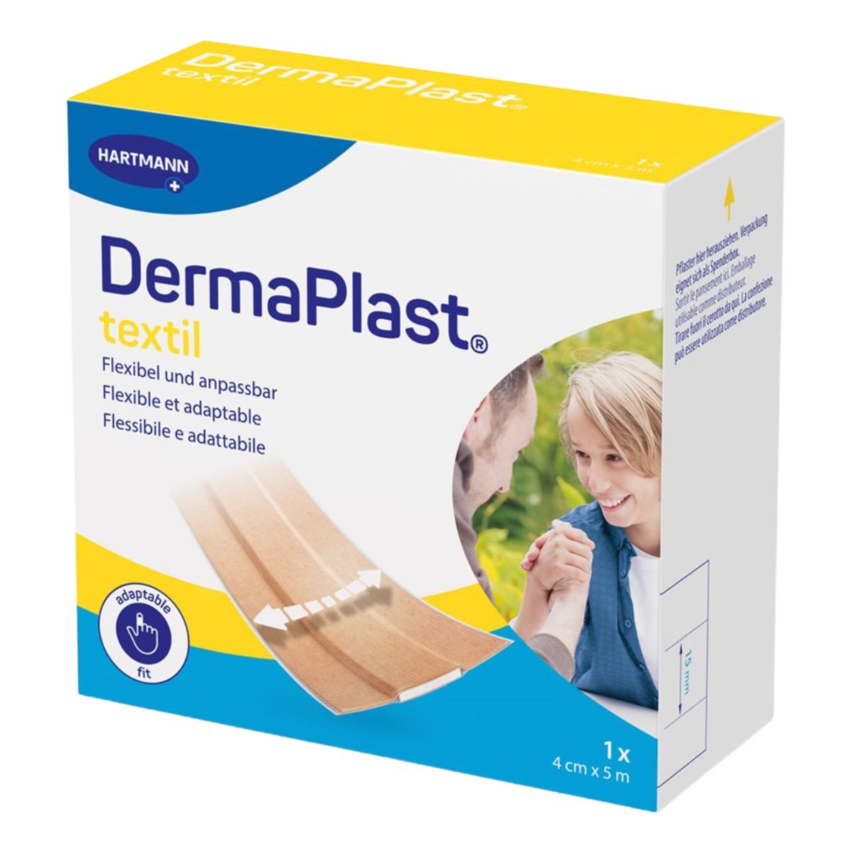 DERMAPLAST TEXTIL Schnellverband Rolle