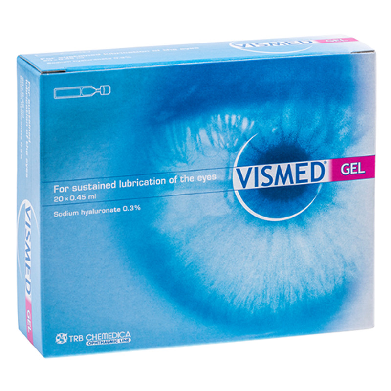 VISMED Gel 3 mg/ml Hydrogel 20 Monodosen 0.45 ml VISMED Gel 3 mg/ml Hydrogel 20 Monodosen 0.45 ml