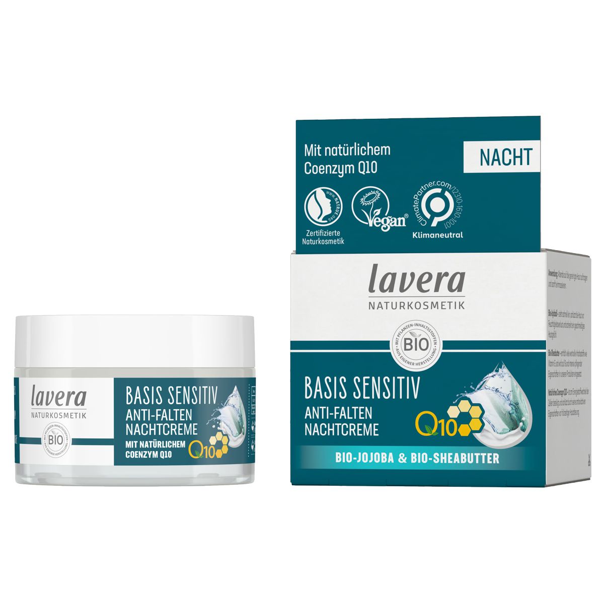 Lavera Anti-Falten Nachtcreme Q10 basis sensitiv 50 ml Lavera Anti-Falten Nachtcreme Q10 basis sensitiv 50 ml