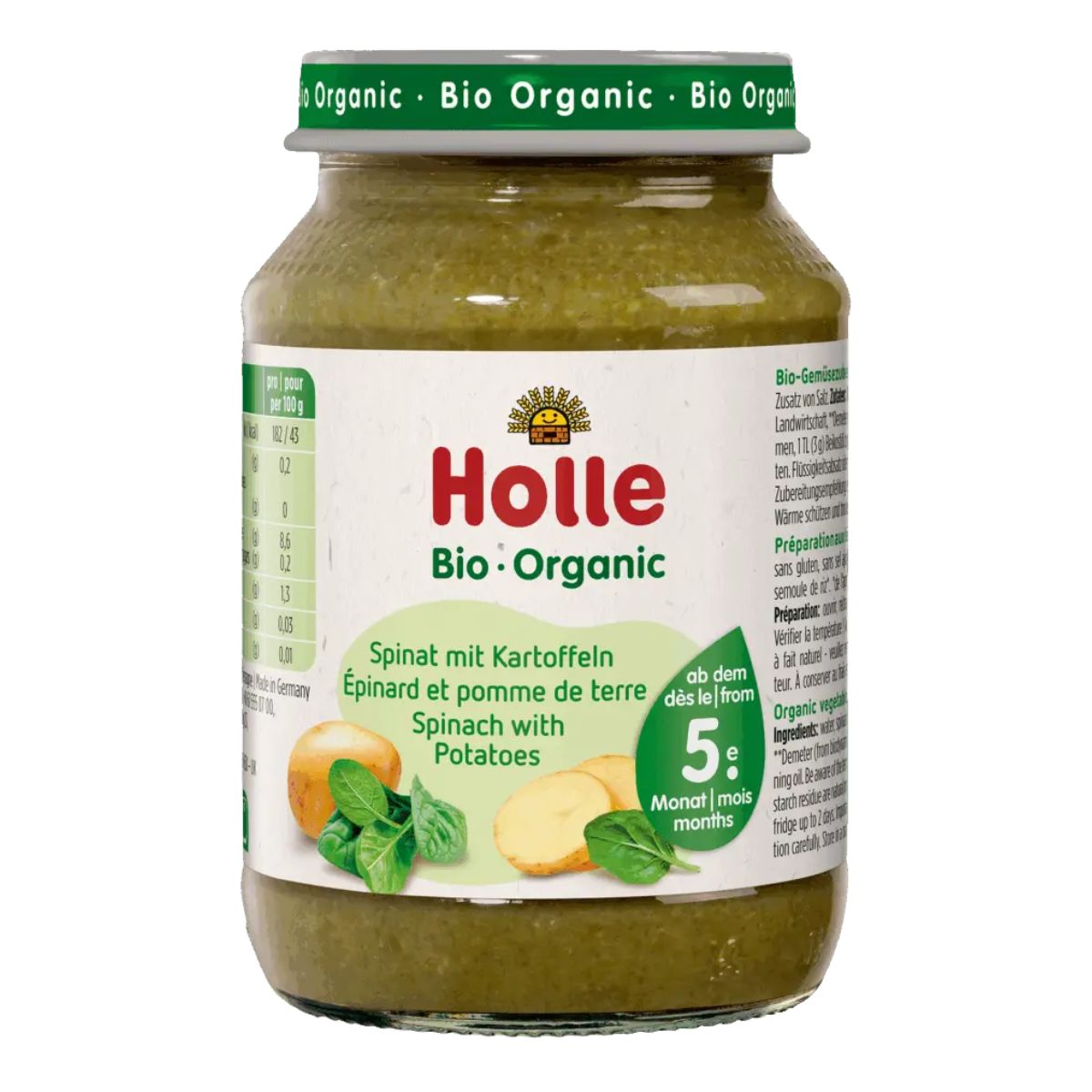 Holle Spinat mit Kartoffeln 190 g  