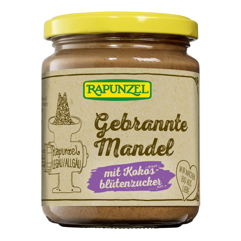 RAPUNZEL Creme gebrannte Mandel Kokosblütenzucker 250 g RAPUNZEL Creme gebrannte Mandel Kokosblütenzucker 250 g