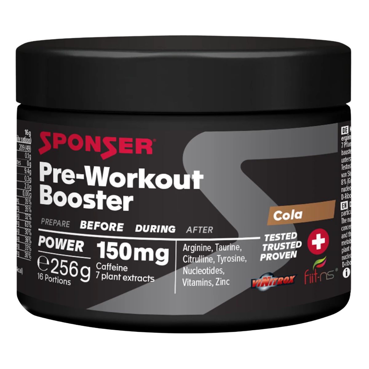 Sponser Pre-Workout Booster Cola Dose 256 g
