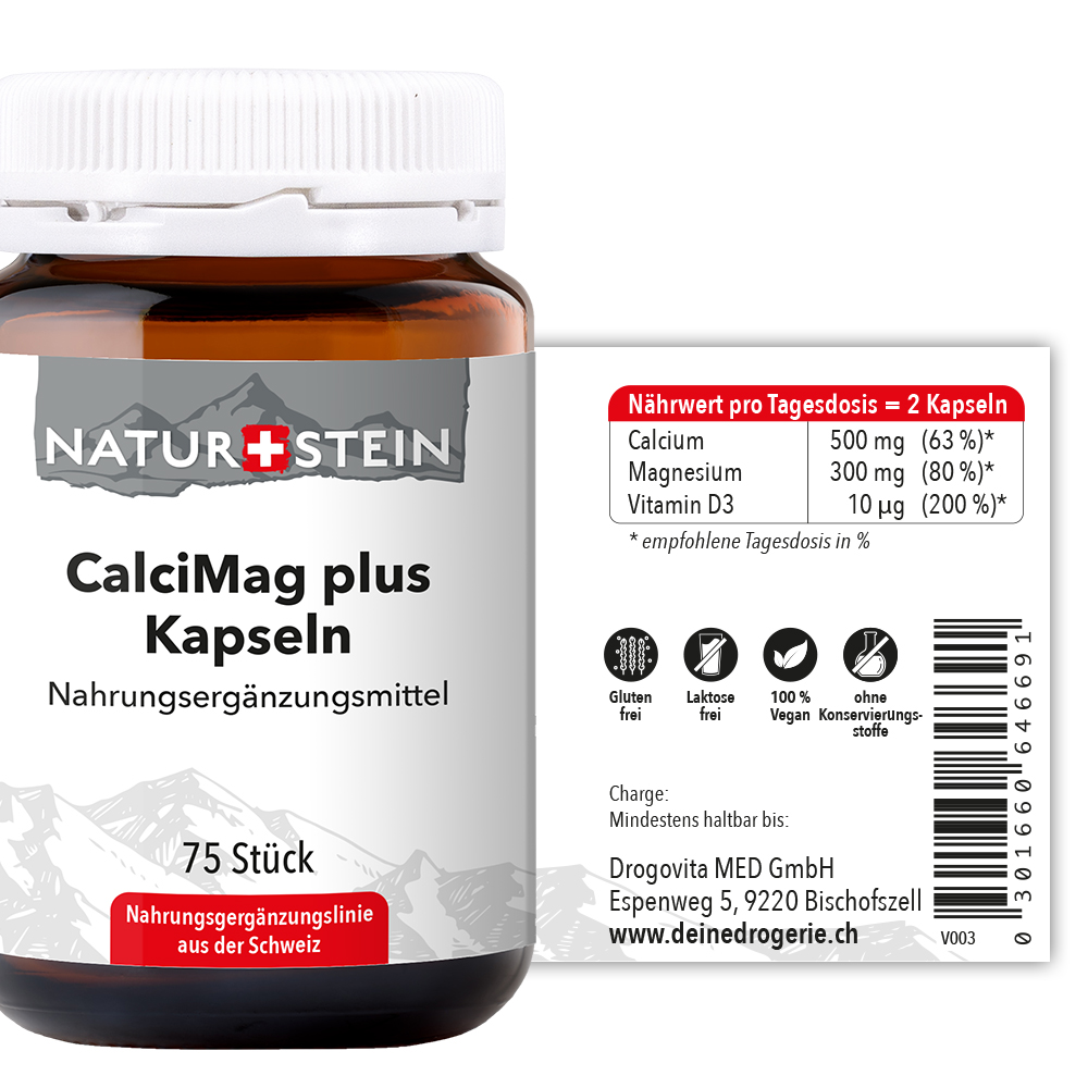 Naturstein Calci/Mag plus Kapseln 75 Stück Naturstein Calci/Mag plus Kapseln 75 Stück