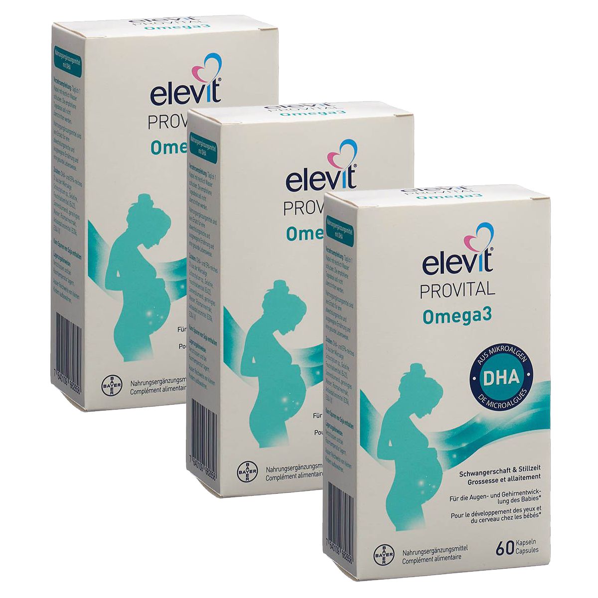 Elevit Provital Omega-3 DHA 3x 60 Stück Elevit Provital Omega-3 DHA 3x 60 Stück