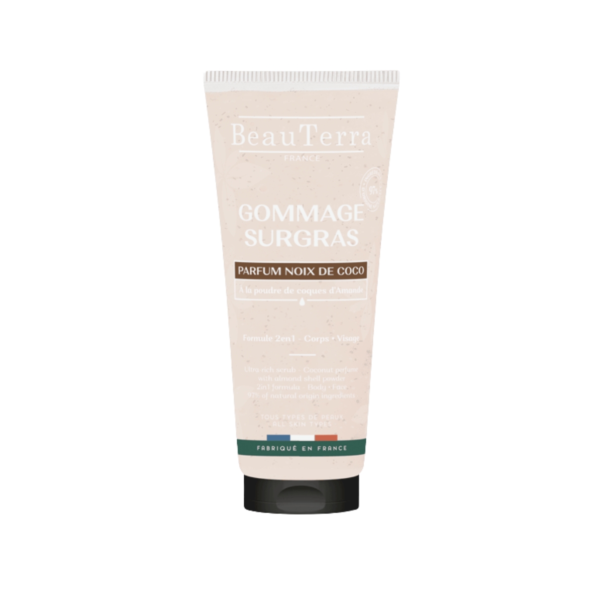 BeauTerra Peeling pflanzenbasiert Kokos 200 ml