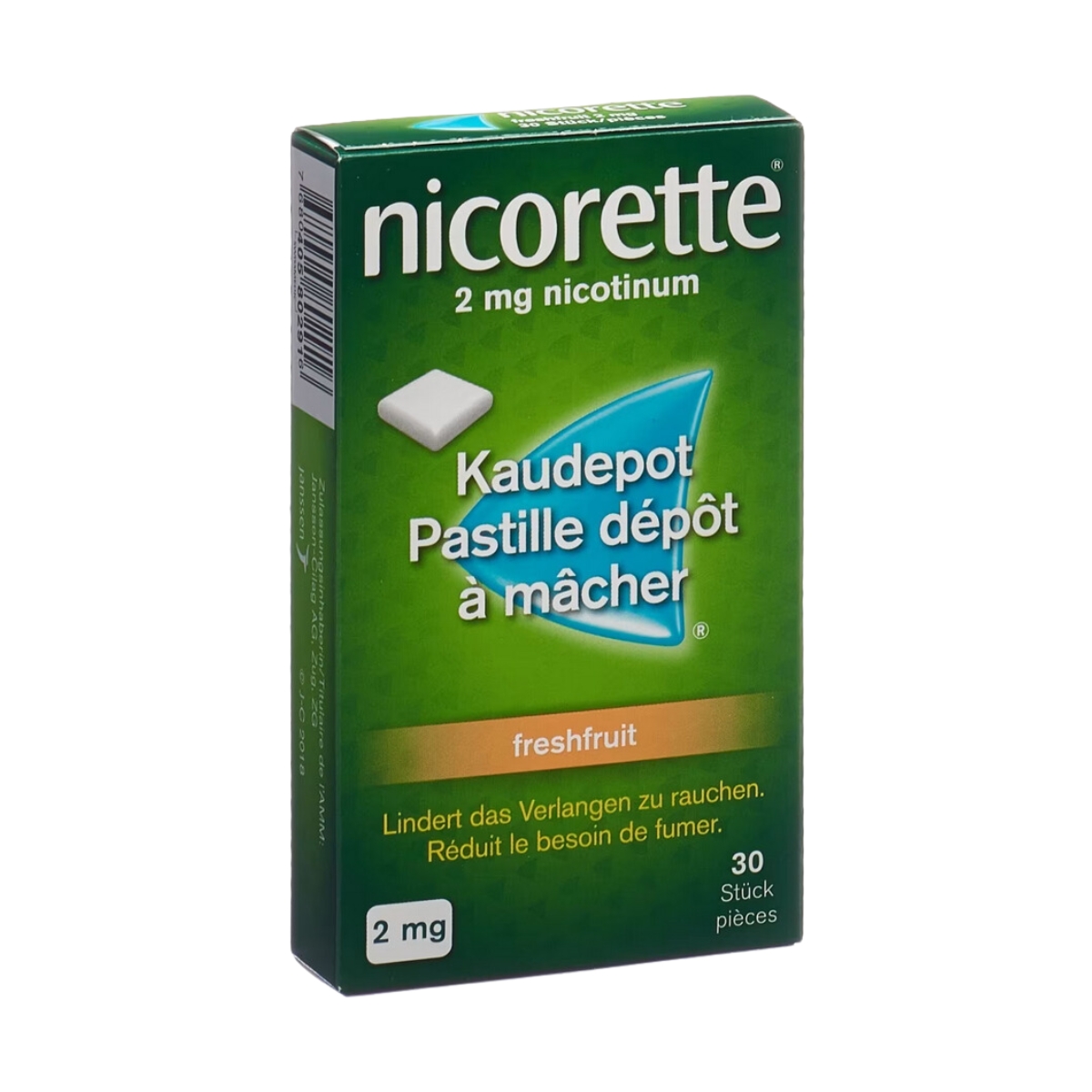Nicorette Freshfruit Kaudepots 2 mg 30 Stück Nicorette Freshfruit Kaudepots 2 mg 30 Stück