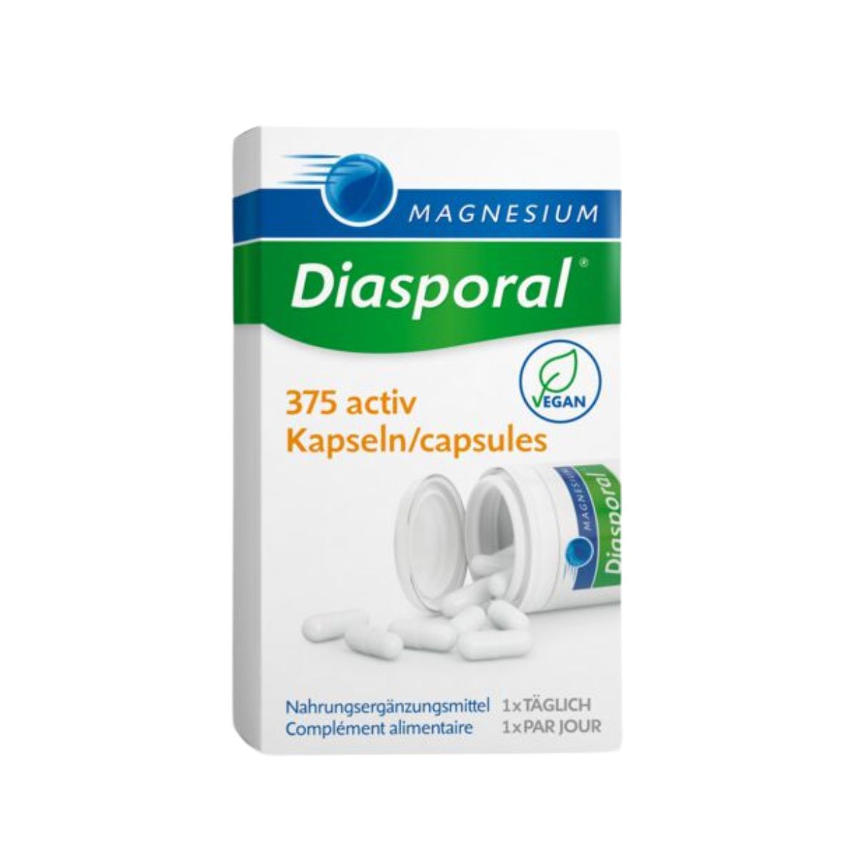 Magnesium Diasporal 375 activ Kapseln vegan