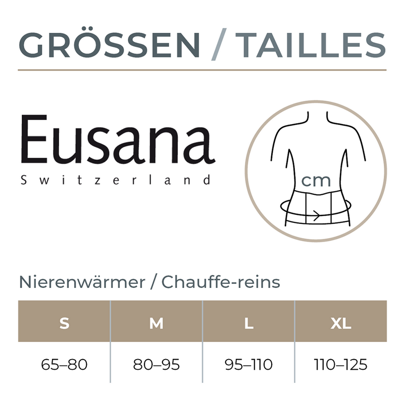 Eusana Nierenwärmer Velcroverschluss schwarz Eusana Nierenwärmer Velcroverschluss schwarz