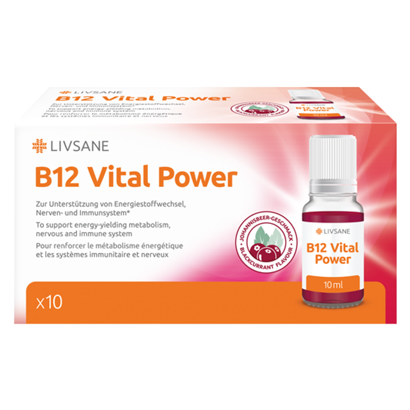 LIVSANE B12 Vital Power 10 Amp 10 ml LIVSANE B12 Vital Power 10 Amp 10 ml