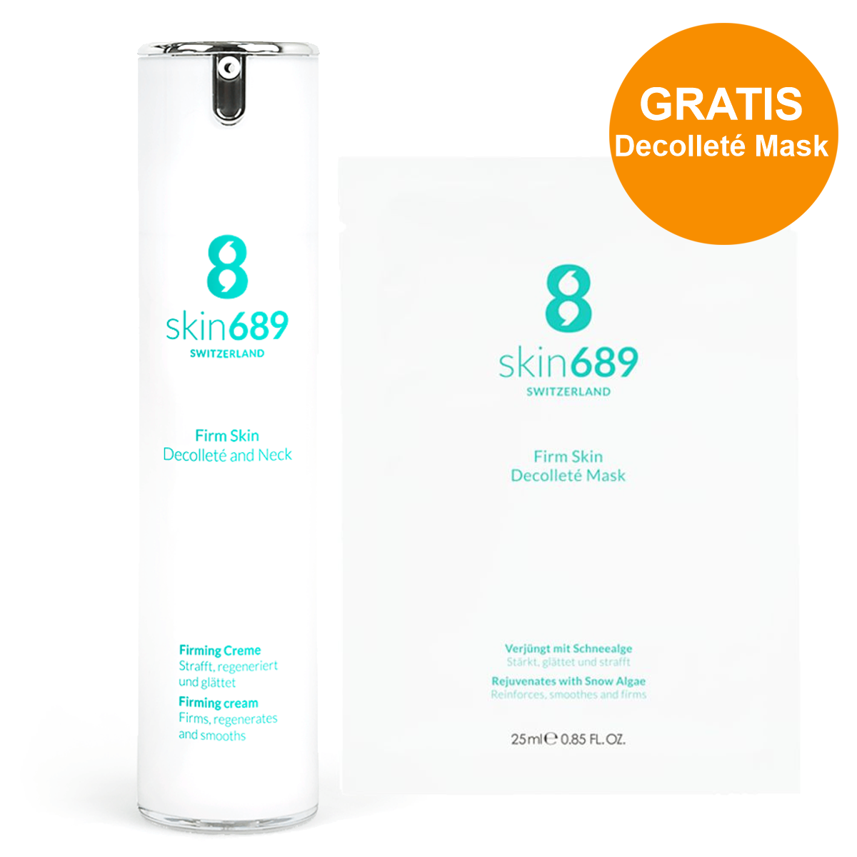 Skin689 Firm Skin Decolleté and Neck Creme 50 ml + gratis Decolleté Mask Skin689 Firm Skin Decolleté and Neck Creme 50 ml + gratis Decolleté Mask