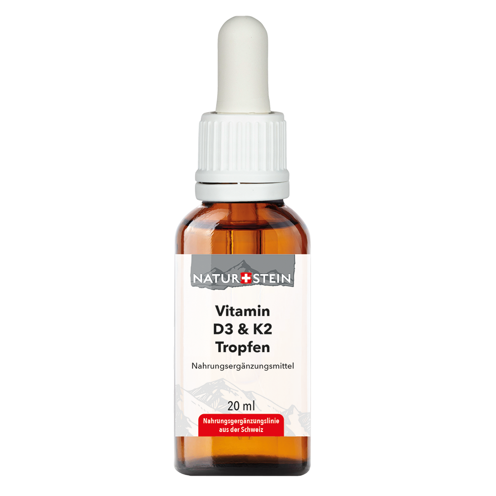 Naturstein Vitamin D3 K2 Öl Tropfen Glasfl 20 ml Naturstein Vitamin D3 K2 Öl Tropfen Glasfl 20 ml