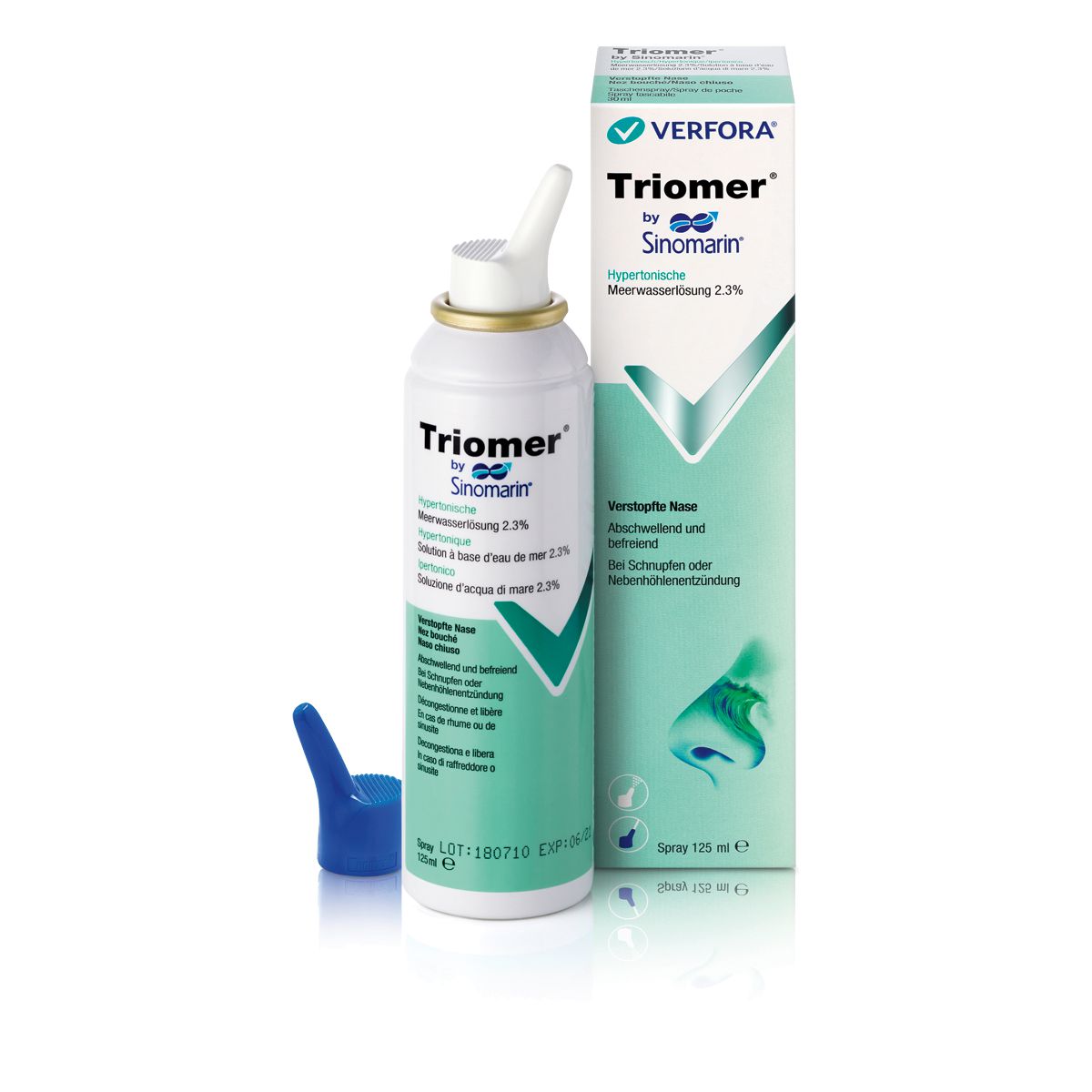 TRIOMER Sinomarin Hypertonische Nasenspülung 125 ml TRIOMER Sinomarin Hypertonische Nasenspülung 125 ml