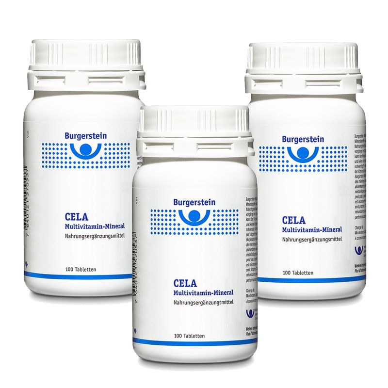 Burgerstein Cela Multivitamin Mineral 3x 100 Tabletten Burgerstein Cela Multivitamin Mineral 3x 100 Tabletten