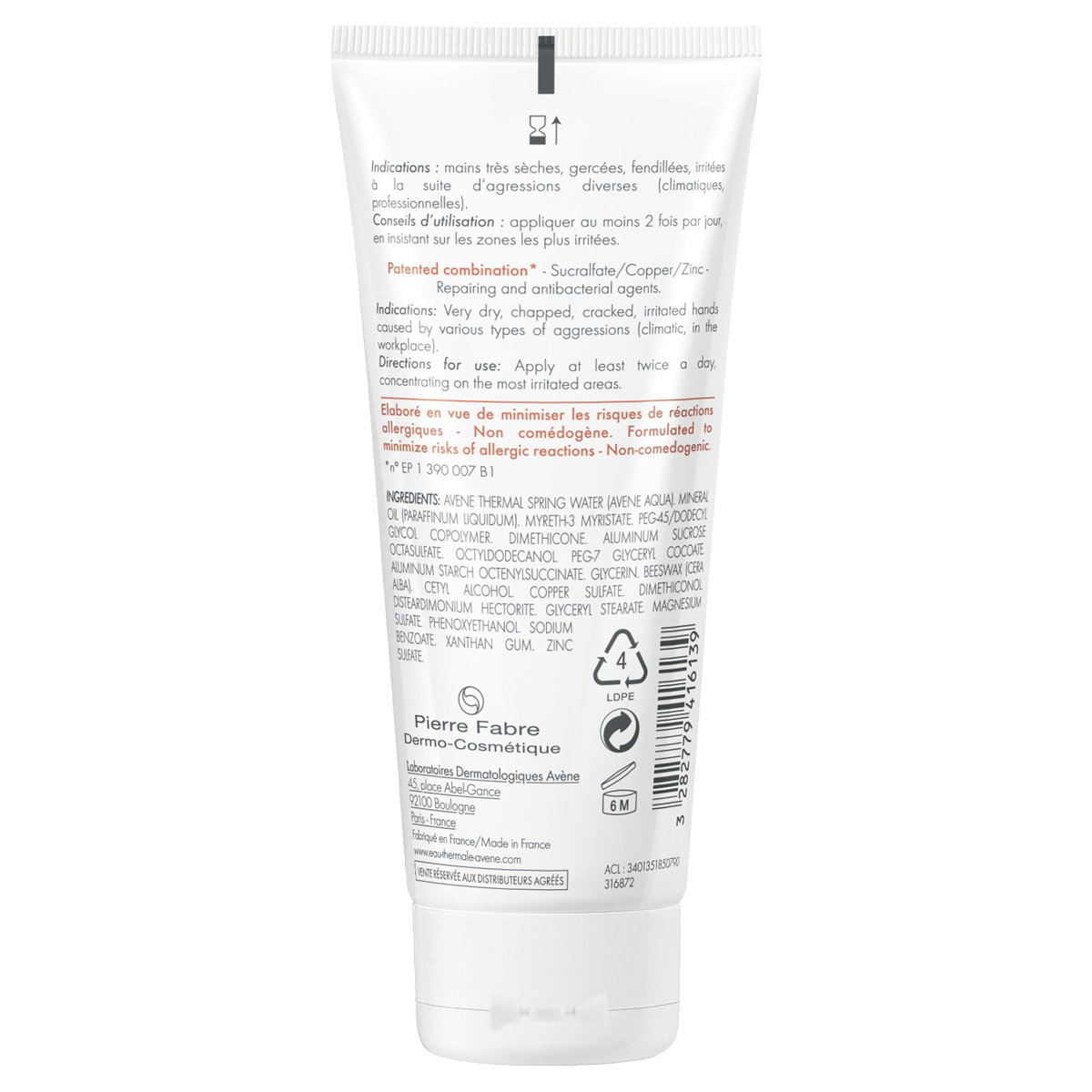 Avène Cicalfate Handcreme 100 ml Avène Cicalfate Handcreme 100 ml
