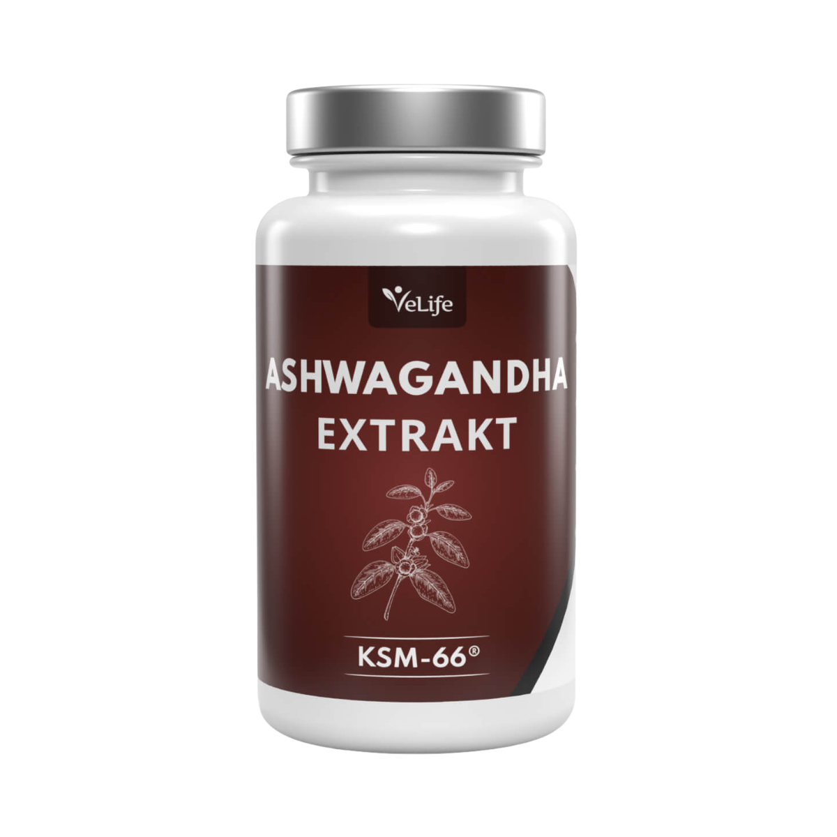 VeLife Ashwagandha Extrakt KSM-66 Tabletten 120 Stück 