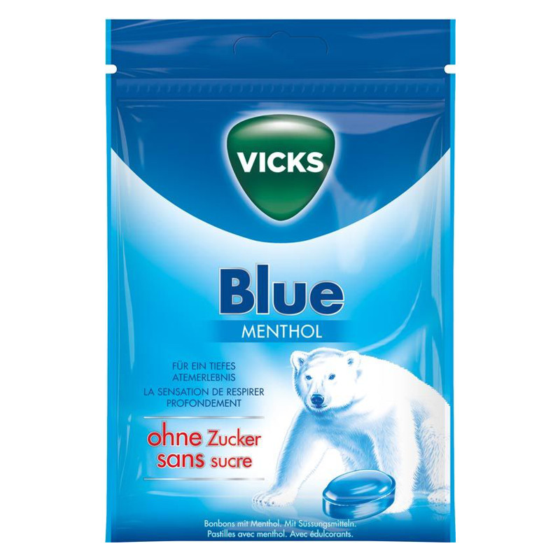 Vicks Blue ohne Zucker Beutel 72 g Vicks Blue ohne Zucker Beutel 72 g