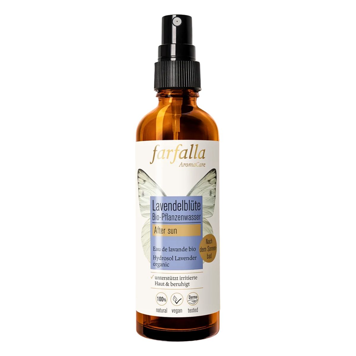 FARFALLA Bio-Pflanzenwasser Lavendelblüte Spray 75 ml