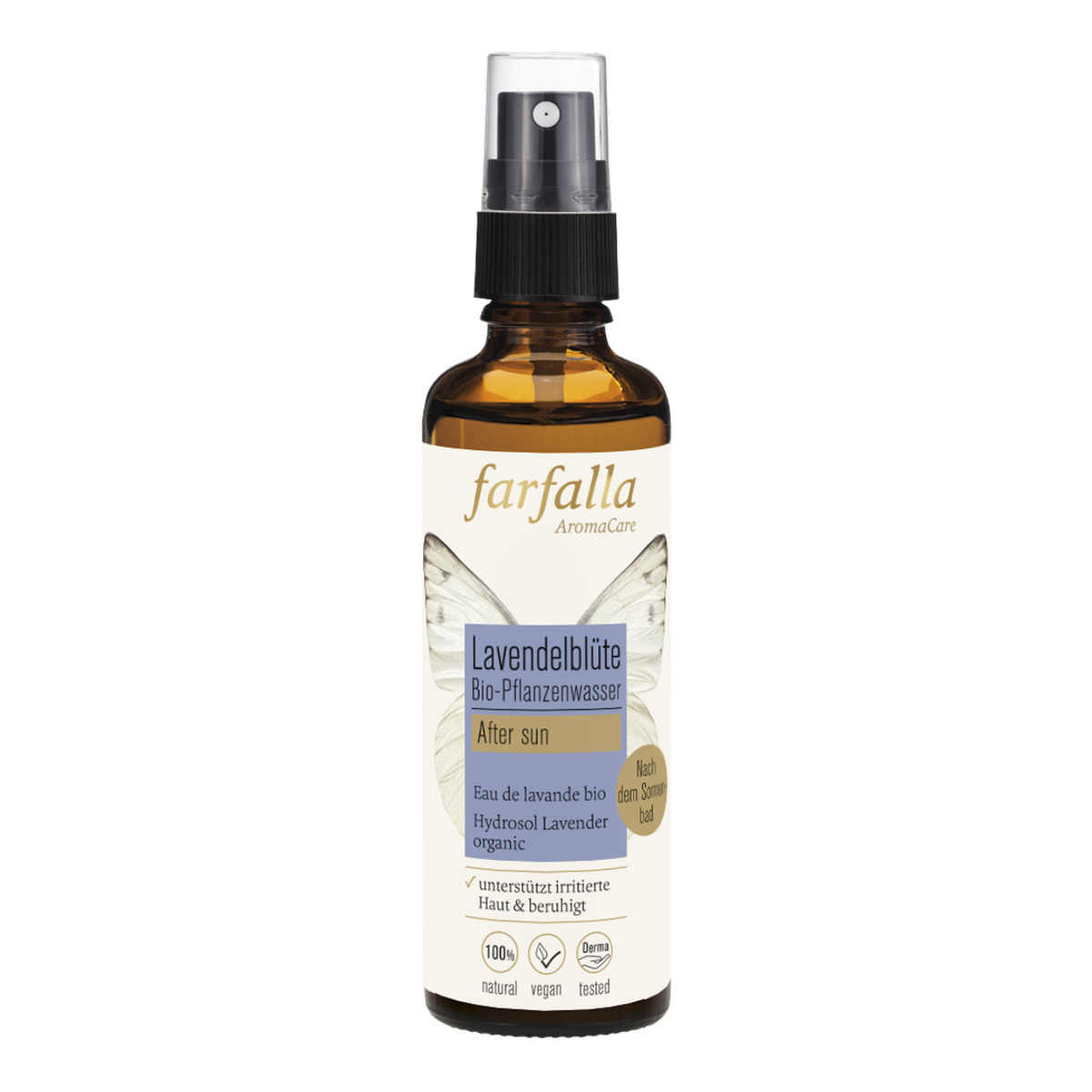 FARFALLA Bio-Pflanzenwasser Lavendelblüte Spray 75 ml FARFALLA Bio-Pflanzenwasser Lavendelblüte Spray 75 ml