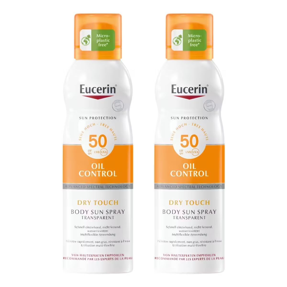 Eucerin Sun Body Spray Oil Control LSF 50 2x 200 ml