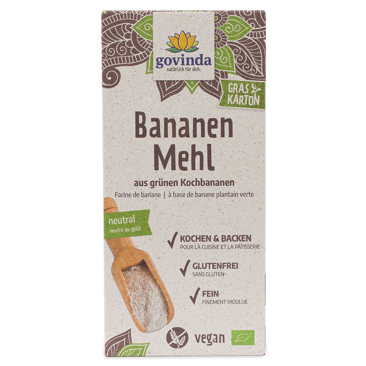 Govinda Grünes Bananenmehl 350 g Govinda Grünes Bananenmehl 350 g