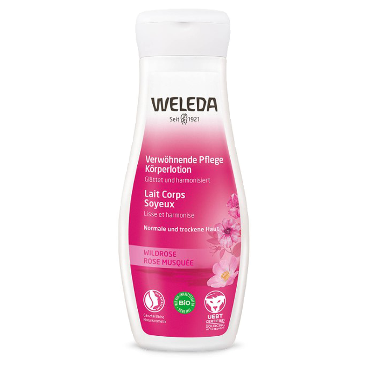 Weleda Körperlotion Wildrose verwöhnend 200 ml Weleda Körperlotion Wildrose verwöhnend 200 ml
