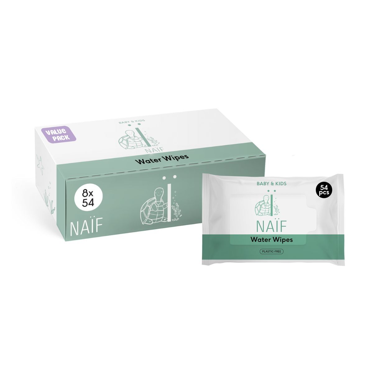 Naif Baby & Kids lingettes humides sans plastique 