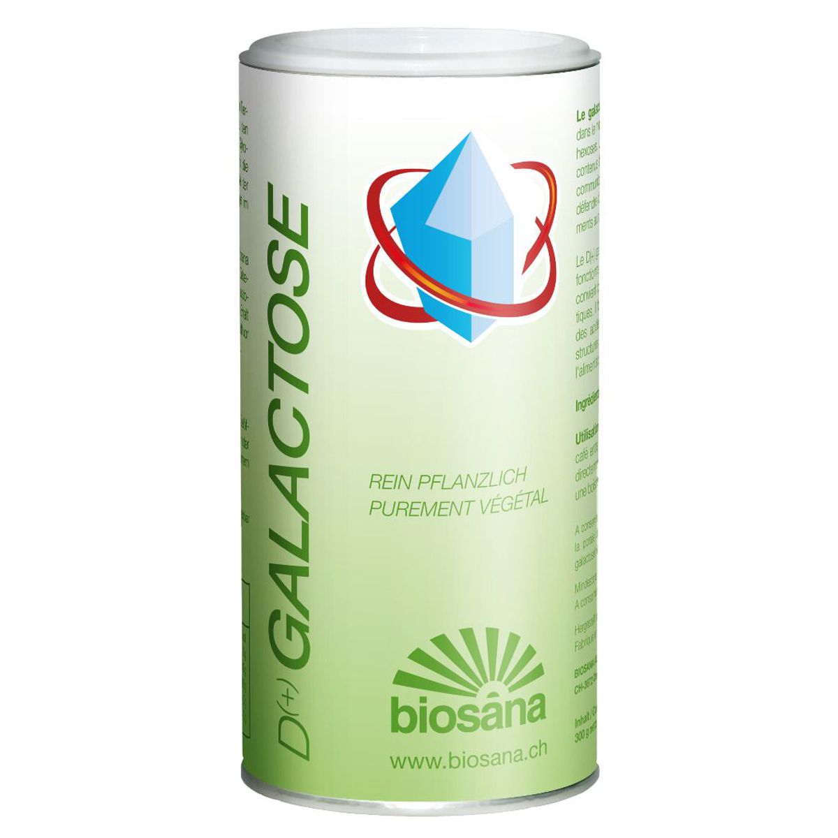 Biosana D (+) Galactose Pulver rein pflanzlich 300 g Biosana D (+) Galactose Pulver rein pflanzlich 300 g