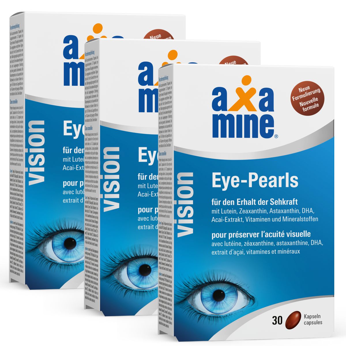 Axamine Vision Eye-Pearls 3x 30 Kapseln Axamine Vision Eye-Pearls 3x 30 Kapseln