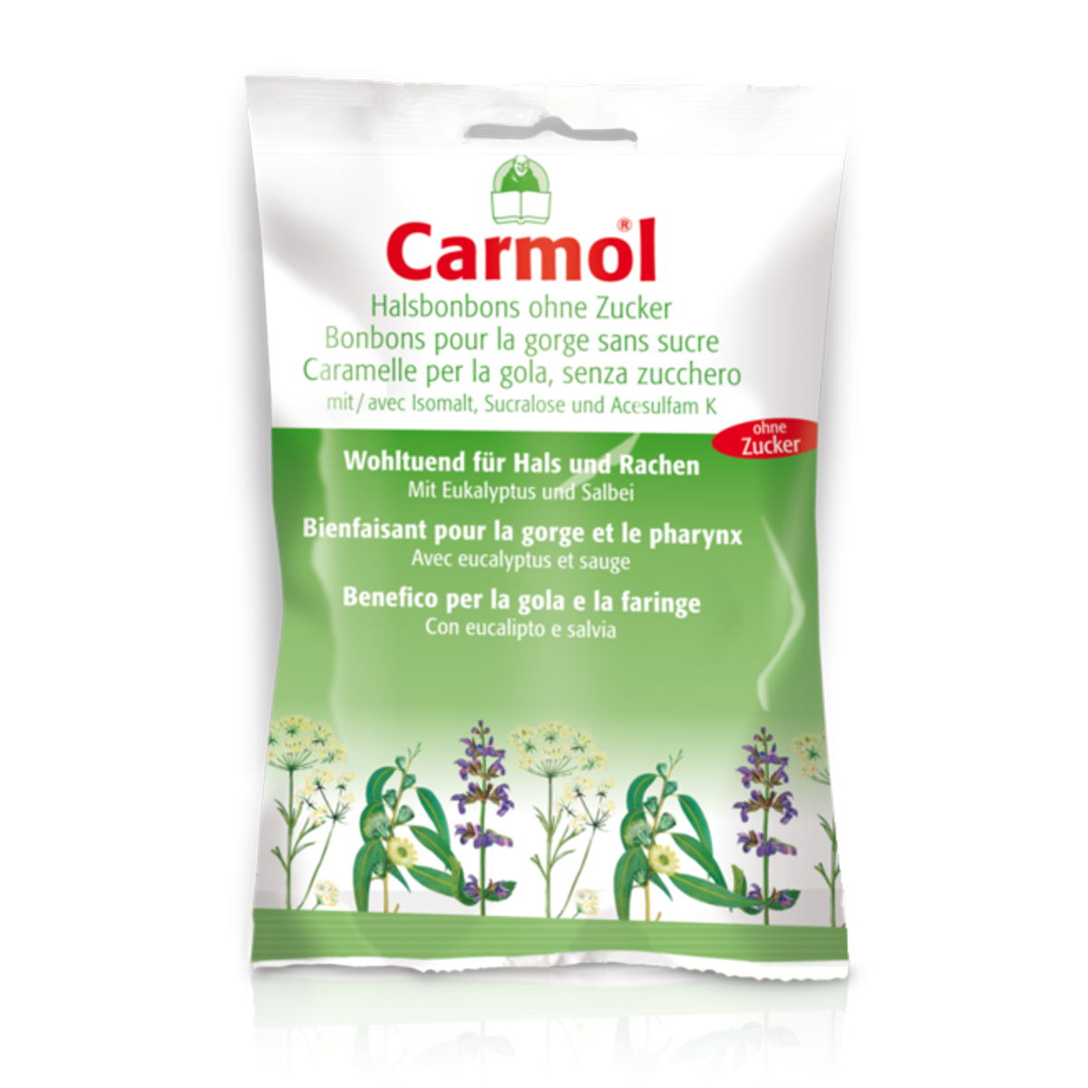 Carmol Hals-Bonbons ohne Zucker 12 Beutel 75 g Carmol Hals-Bonbons ohne Zucker 12 Beutel 75 g