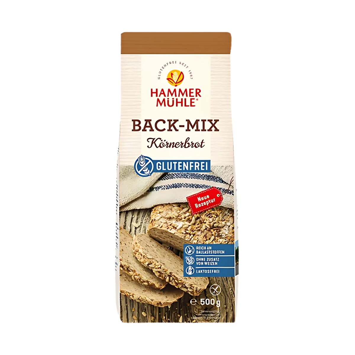 Hammermühle Back - Mix Körnerbrot glutenfrei 500 g Hammermühle Back - Mix Körnerbrot glutenfrei 500 g