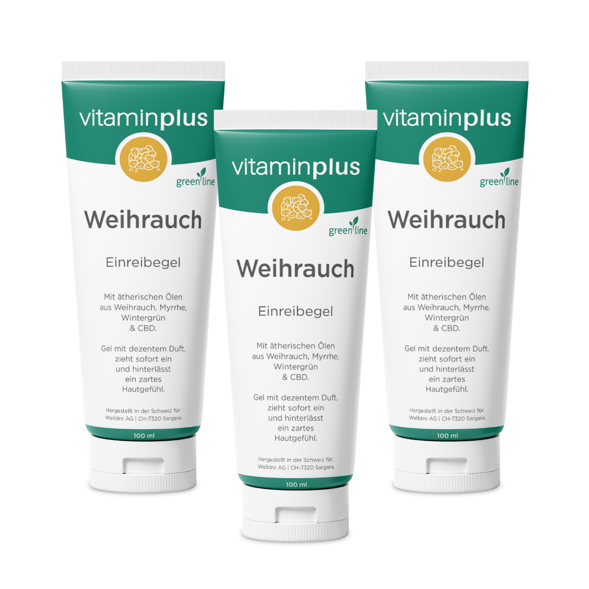 Vitaminplus Weihrauch Gel 3x 100 ml Vitaminplus Weihrauch Gel 3x 100 ml