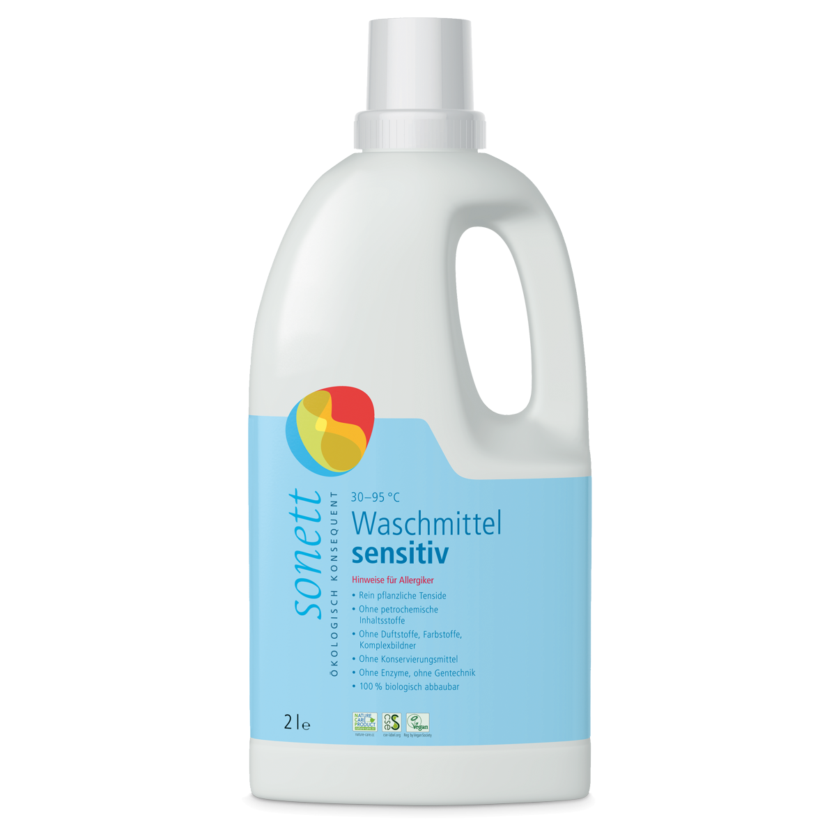 Sonett Waschmittel sensitiv 30°-95°C Flasche 2 Liter Sonett Waschmittel sensitiv 30°-95°C Flasche 2 Liter