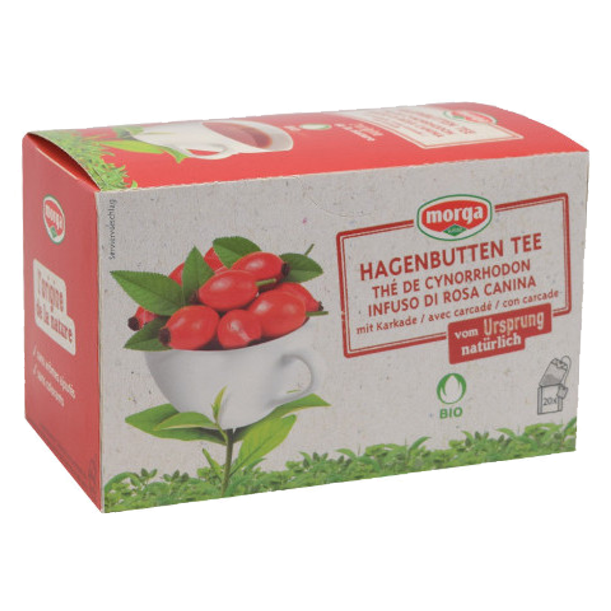 Morga Hagenbutten Tee m/H Bio Knospe Beutel 20 Stück