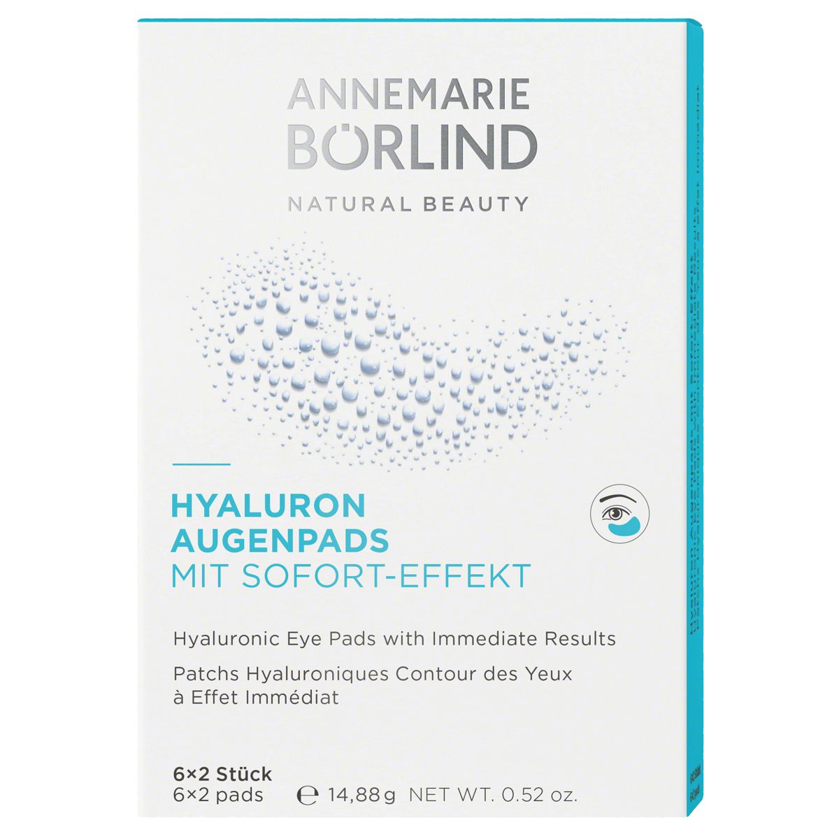 Börlind Hyaluron Augenpads Sofort Effekt 6 Stück Börlind Hyaluron Augenpads Sofort Effekt 6 Stück