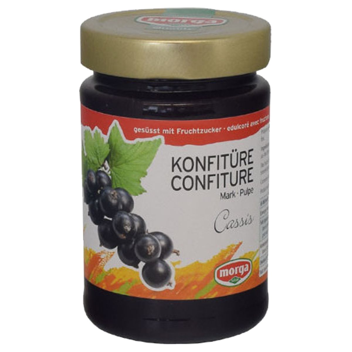 Morga Konfitüre Cassismark Fruchtzucker 350 g