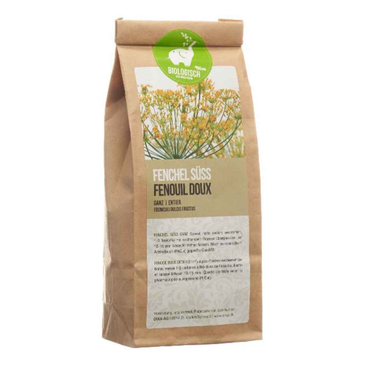 DIXA Fenchel süss PhEur BIO ganz 200 g