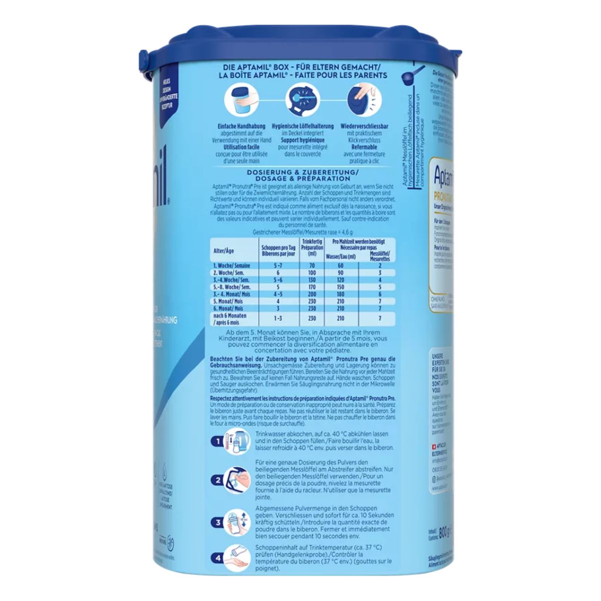 APTAMIL PRONUTRA PRE Ds 800 g