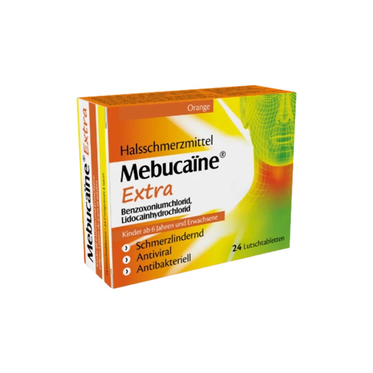 Mebuca-Orange Lutschtabletten 24 Stück
