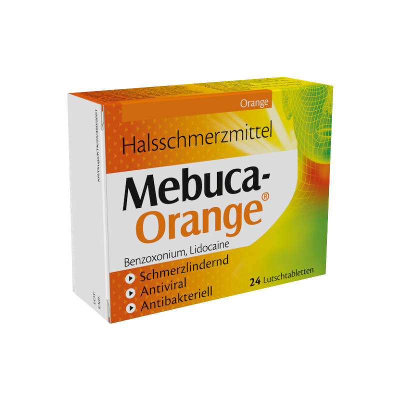 Mebuca-Orange Lutschtabletten 24 Stück